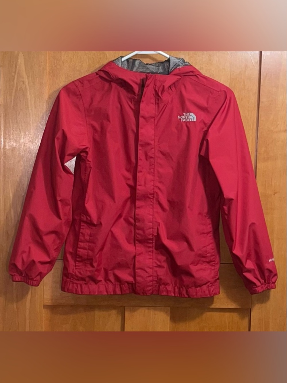 The North Face Hyvent Boys Full Zip Red Windbreaker Jacket Medium(10/12)